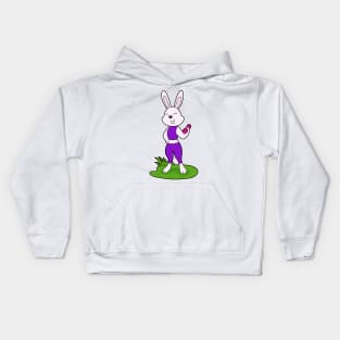 Rabbit Fitness Dumbbell Kids Hoodie